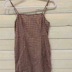Plaid Spaghetti Strap Dress